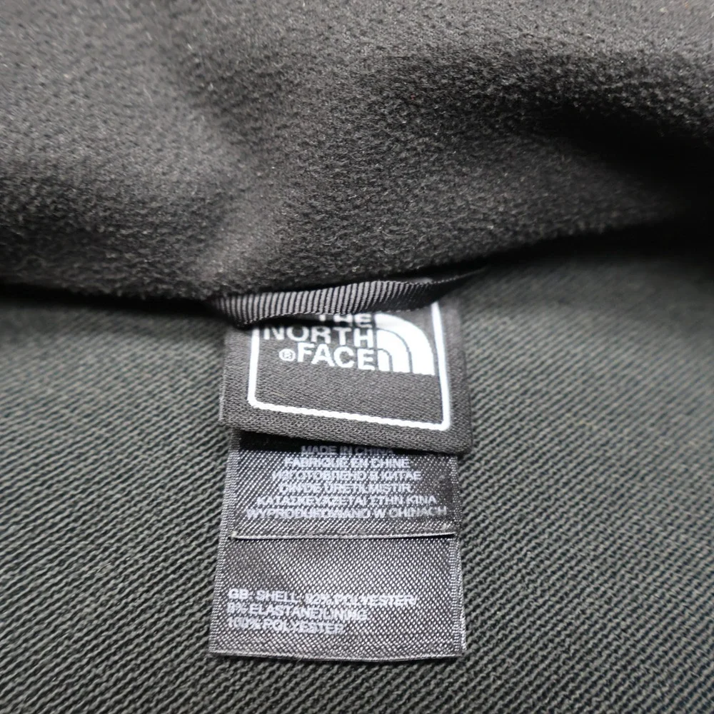 North Face Jacket Men Medium Black Apex Softshell Rain Wind Full Zip Hiking READ
